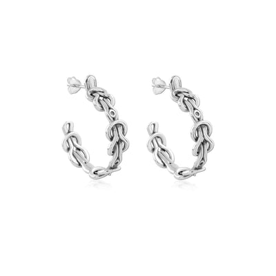 Hera Silver Hoops