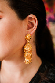 Tiered Gold Earrings (22k gold)