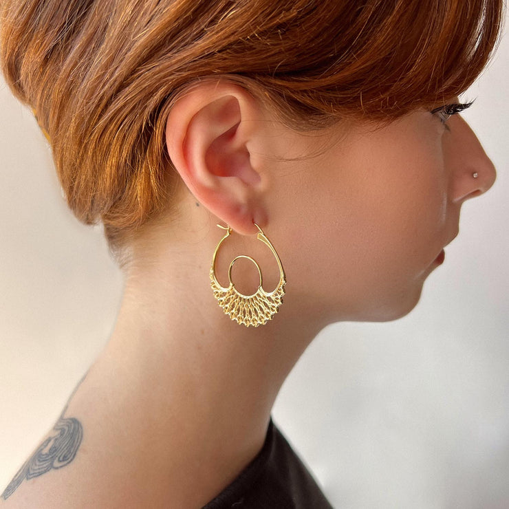 Iris Hoops Gold Small