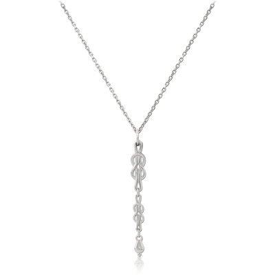 Thalia Charm Necklace Silver