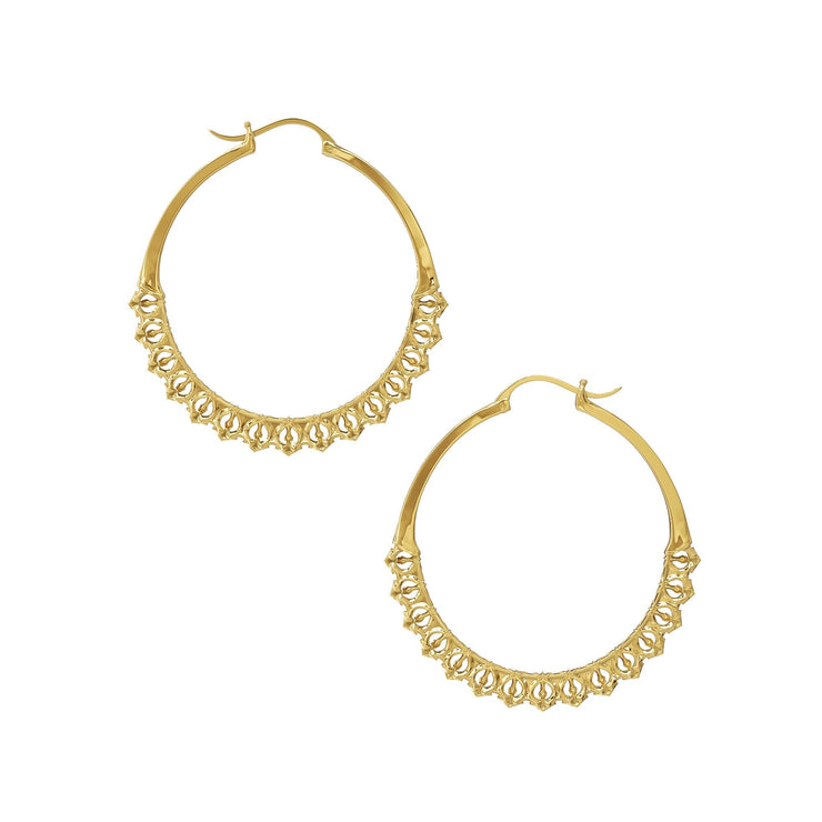 Calla Hoops Gold Medium