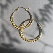 Calla Hoops Gold Medium