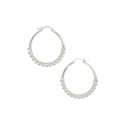 Calla Hoops Silver Small