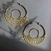 Iris Hoops Gold Large