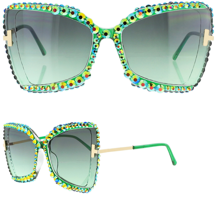 Green Paparazzi Sunglasses